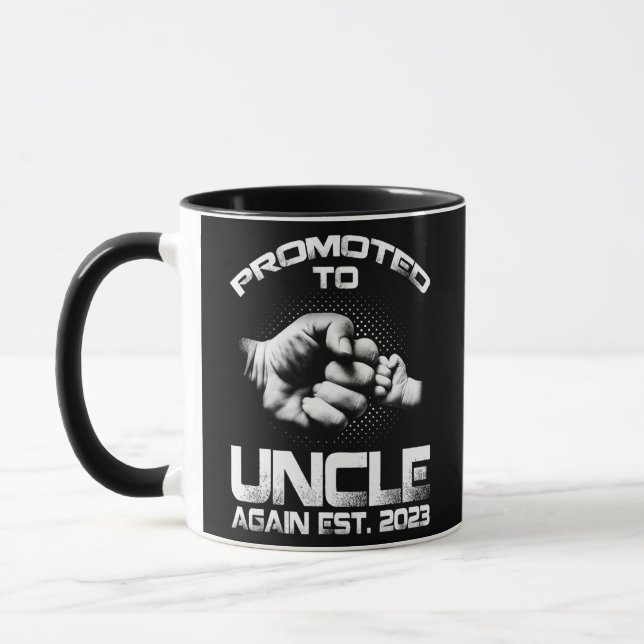 Mug Promu À L'Oncle De Nouveau Est 2023 Drôle Pères (Gauche)