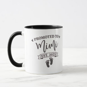 Mug Promu à Mimi Est. Grand-mère à devenir 2025