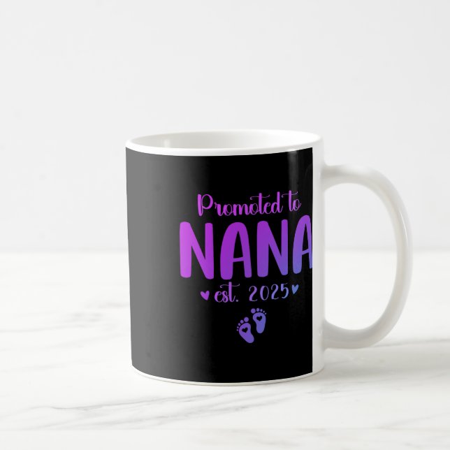 Mug Promu À Nana 2025 Nouvelle Mamie Est 2025 Mères (Droite)