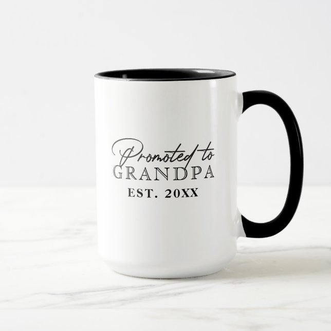 Mug Promu au cadeau de grand-père (Droite)