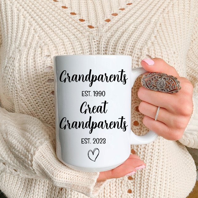Mug Promu Aux Grands-Parents | Faire-part de grossesse (Promoted To Grandparents | Pregnancy Announcement Mug)