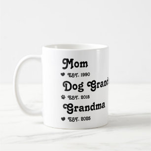Mug Promus de grands-parents de chien à grand-mère hum