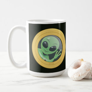 Mug Propriétaire de bateau hublot fenêtre alien faisan