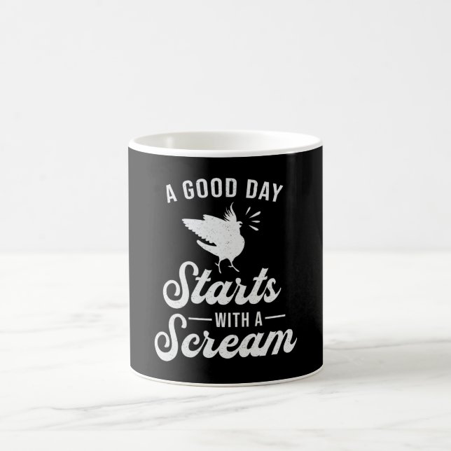 Mug Propriétaires De Cockatiel Une Bonne Journée Cute  (Centre)