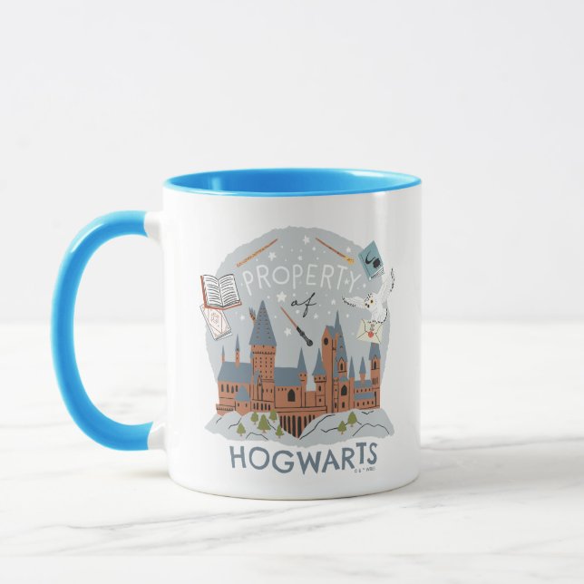 Mug Propriété de Hogwarts Dessin Animé Graphique (Gauche)