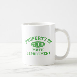 Mug Propriété Du Département Des Maths (vert)