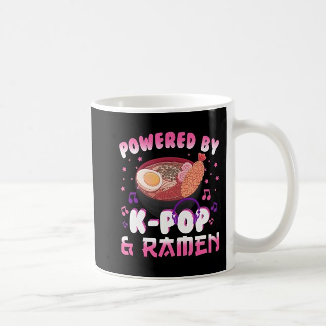 Mug Propulsé par Kpop et Ramen Kpop Kawaii Anime Gift  (Droite)