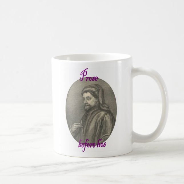 Mug Prose avant des hos comportant Chaucer (Droite)