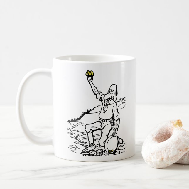 Mug Prospecteur Or de l'Antiquité (Avec donut)