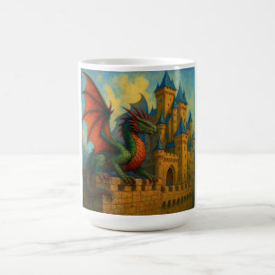 Mug Protecteur de château de dragon médiéval
