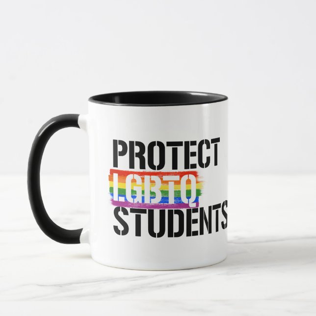 Mug Protéger les étudiants LGBTQ (Gauche)