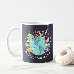 Mug Protéger notre planète - Jour des terres (texture 