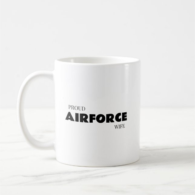 Mug Proud airforce wife (Gauche)