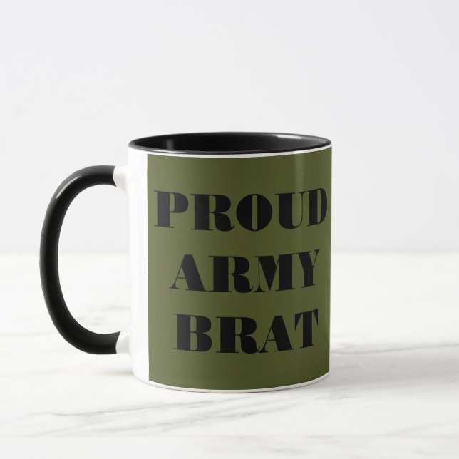 Mug Proud Army Brat Tasse (Links)