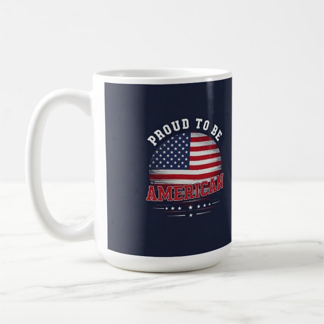 Mug Proud to be American (Gauche)