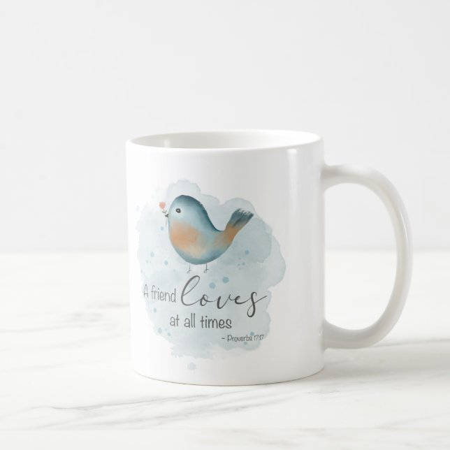 Mug Prov 17:17 - Un ami aime en tout temps Photo (Droite)