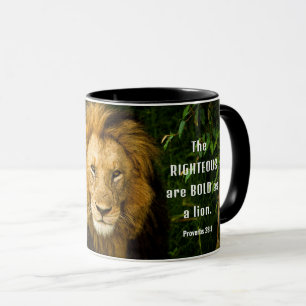 Mug Proverbes 28:1 Les justes sont Téméraires comme un