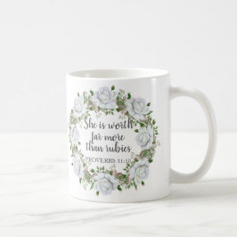 Mug Proverbes 31 Mère Bien Plus Que Rubies Roses