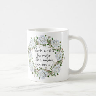Mug Proverbes 31 Mère Bien Plus Que Rubis Roses