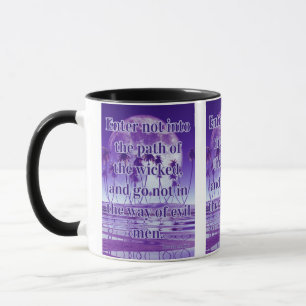 Mug Proverbes 4:14 KJV Bible Verse Pic Deux Tons