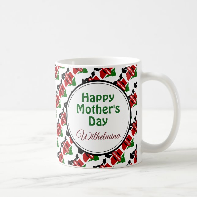 Mug Proverbes personnalisés du DRAPEAU KENYA 31 (Droite)