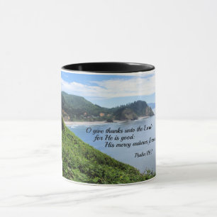 Mug Psaume 118:1 O Remerciez l'Éternel pour Il est
