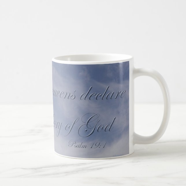 Mug Psaume 19:1 Les cieux déclarent la gloire de Dieu (Droite)