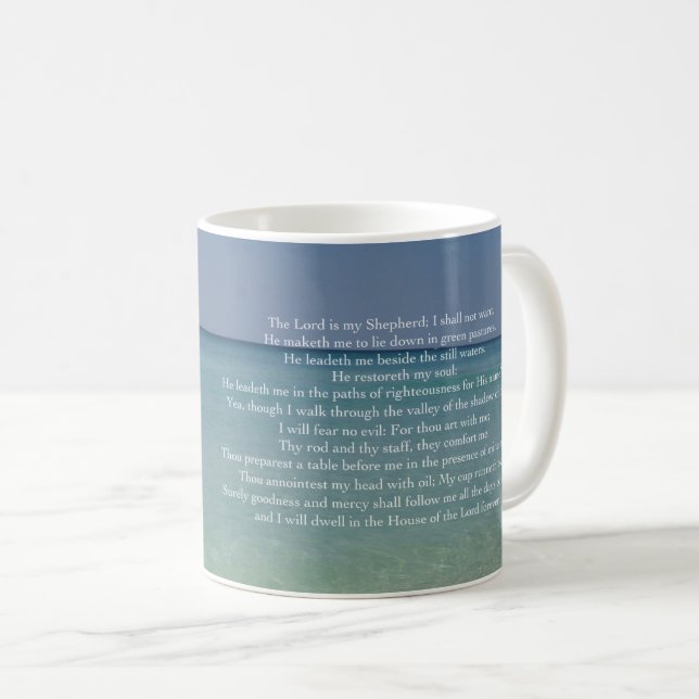 Mug Psaume 23 Le Seigneur est Mon Pasteur (Devant droit)