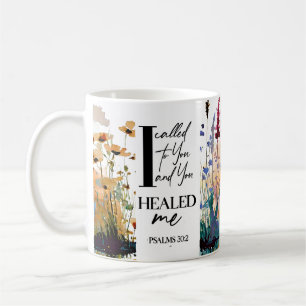 Mug Psaume 30:2 Seigneur Tu m'as guéri Bible chrétienn