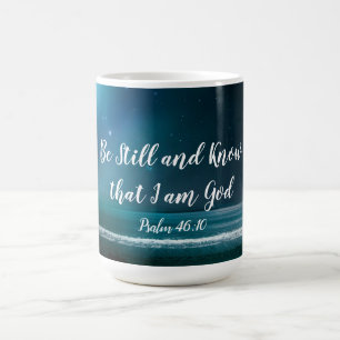 Mug Psaume 46:10 Être encore et savoir que je suis Di