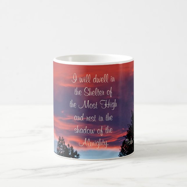 Mug Psaume 91 J'habiterai dans le lieu secret, coucher (Centre)