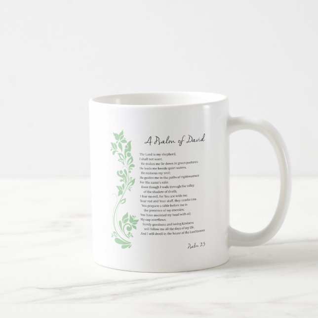 Mug Psaume de David Le Seigneur est mon berger Bible V (Droite)