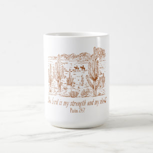 Mug Psaume occidental 28:7L'Éternel est ma force