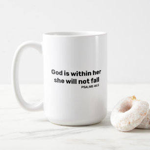 Mug Psaumes 46:5 Dieu est dans son verset biblique