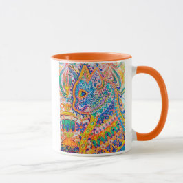 Mug Psychedelic Cat, Louis Wain マグカップ