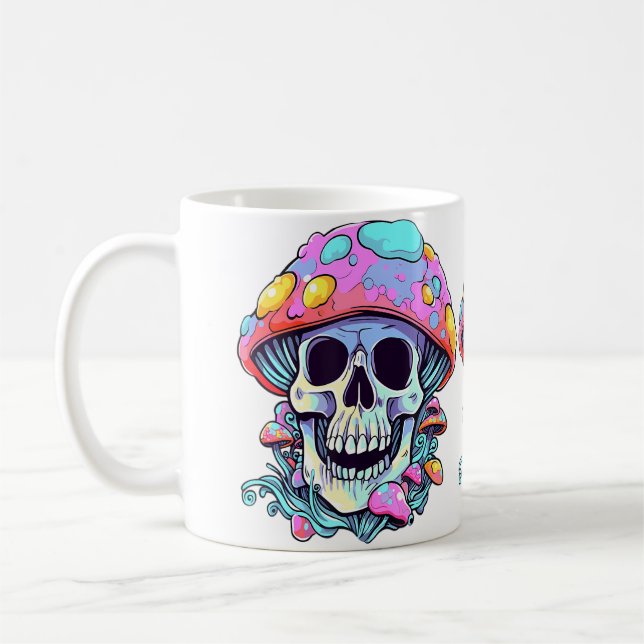 Mug Psychedelic Forest Festival Edm Skull Dj (Gauche)