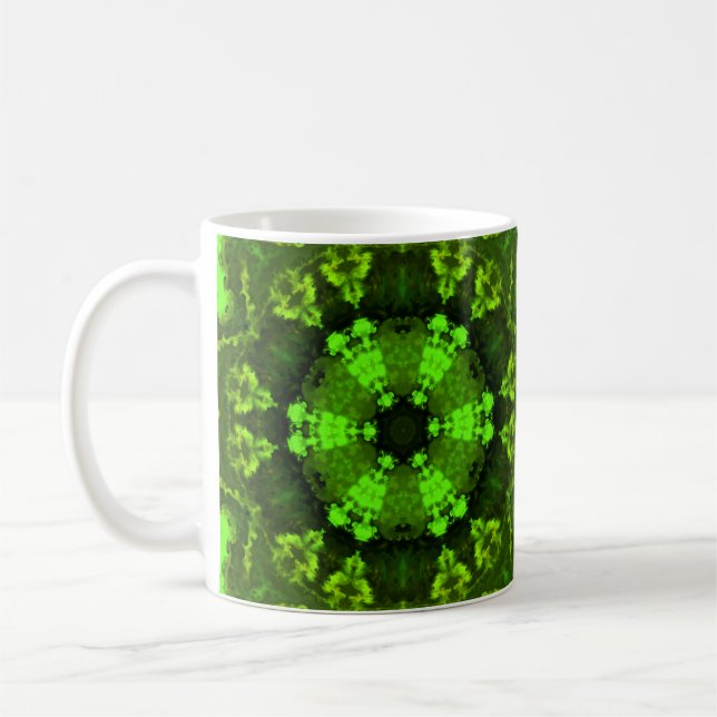 Mug Psychédélique Hippie Vert (Gauche)