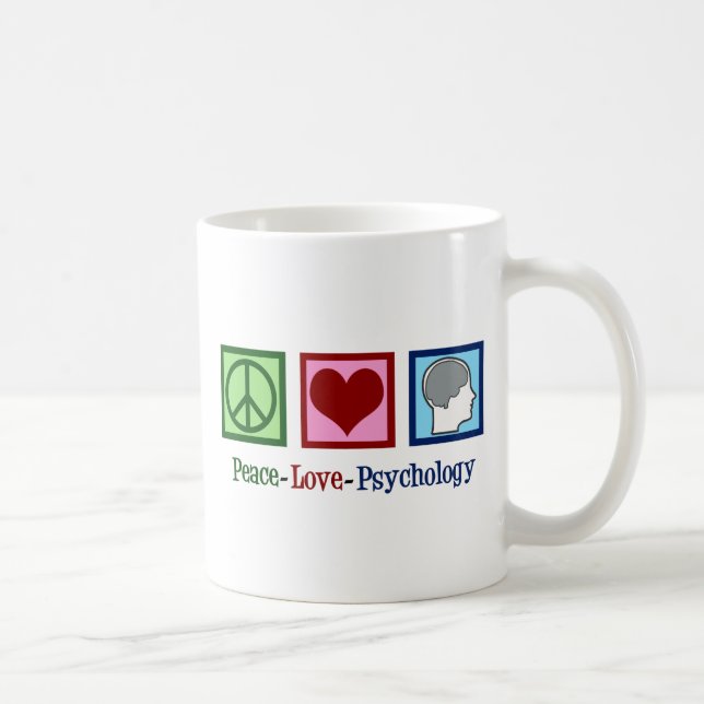 Mug Psychologie de l'amour de la paix (Droite)