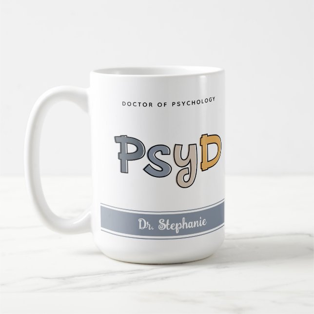 Mug Psychologue PsyD sur mesure (Gauche)