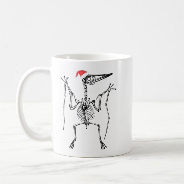 Mug Pterodactyle de Noël (Gauche)