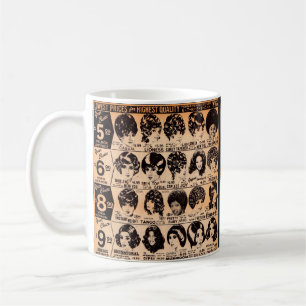 Mug publicité de perruque du début des années 70