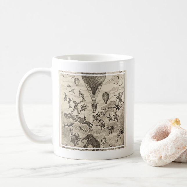Mug Publicité Française Pour Le Fabricant De Ballons (Avec donut)