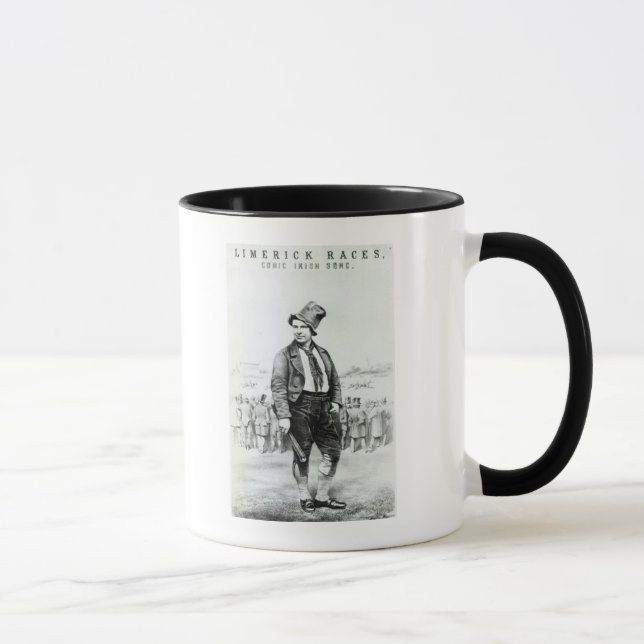 Mug Publicité pour des 'courses de Limerick (Droite)