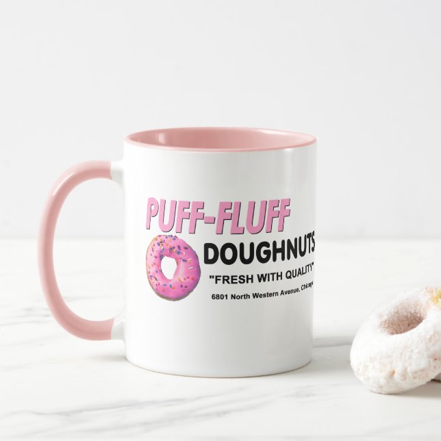 Mug Puff-Fluff Doughnut, Chicago (Avec donut)