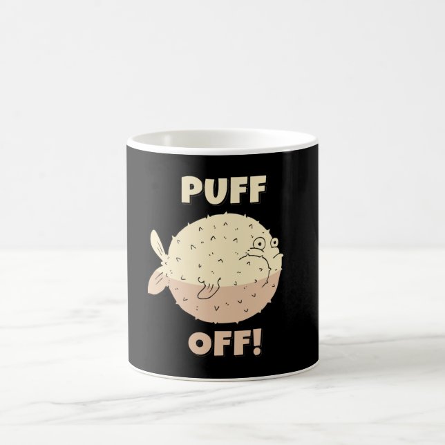 Mug Puffin Au Large De Puffer Fish Sea (Centre)
