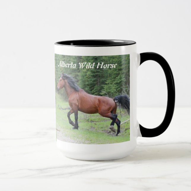 Mug "Puissance cheval sauvage d'Alberta   dans (Droite)