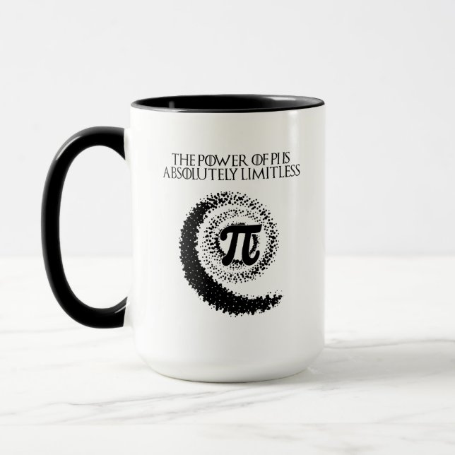 Mug Puissance de Pi Absolument Illimitée Conception Ma (Gauche)