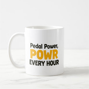 Mug Puissance des pédales "POWR" chaque heure