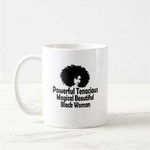 Mug Puissante Tenace Magique Belle Femme Noire