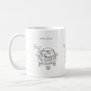 Mug puits mignon fait sur passer votre examen de